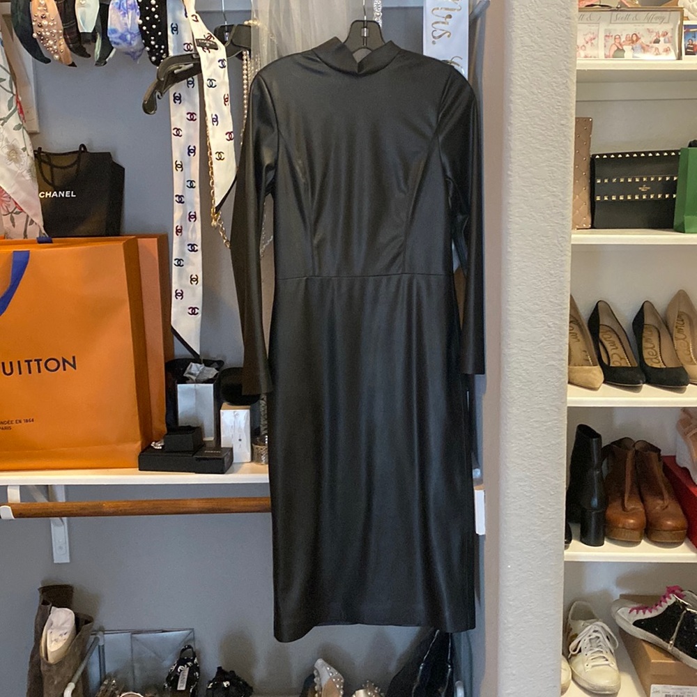 Alice & olivia faux leather dress never worn